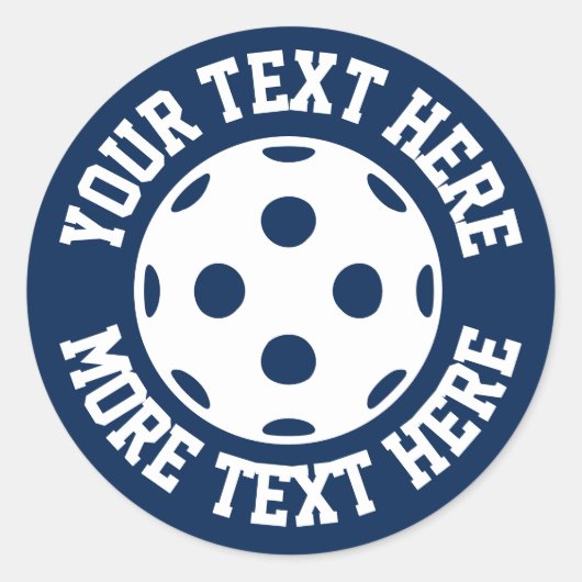 Boule de wiffle personnalisée Autocollants de fête (Devant)