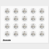 Boule Décorative Étiquette d'Adresse de Retour de (Feuille)