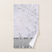 Boule diamant en marbre d'argent (Serviette à main)