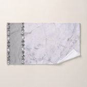 Boule diamant en marbre d'argent (Serviette à main)