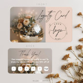 Boule Disco | Boho Florals | Carte de fidélité