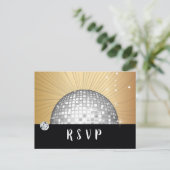 Boule Disco, danse, or Carte postale RSVP (Debout devant)