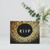 Boule Disco, danse, or Carte postale RSVP (Debout devant)