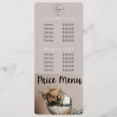 Boule Disco | Fleurs | Menu Prix & Politique (Devant)