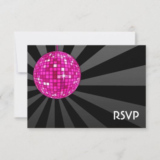Boule Disco Rose RSVP (Devant)