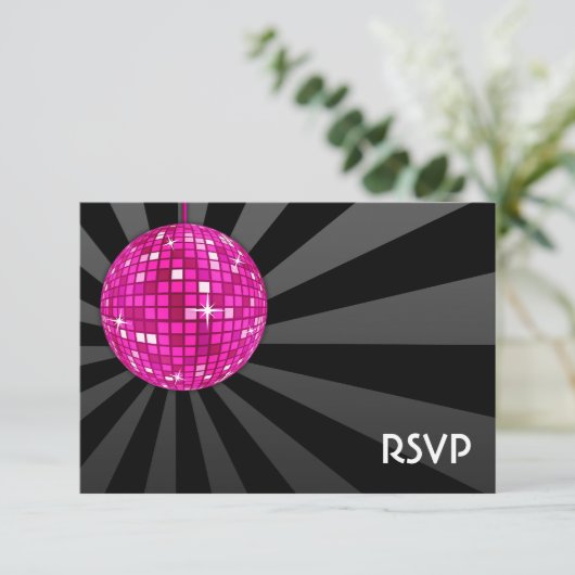Boule Disco Rose RSVP (Debout devant)