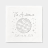 Boule Disco Silver Sparkling Mariage personnalisé (Recto)