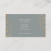 boule d'or gris carte de visite tendance (Dos)