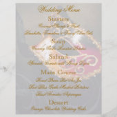 Boule d'or Masquerade Mariage menu Flyer (Devant)