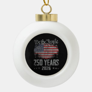 Boule En Céramique 250 ans 250e anniversaire américain USA patriotiqu