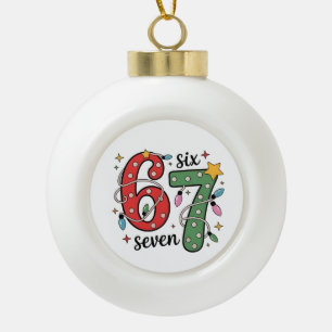 Boule En Céramique 6 7 Six Seven Main Génération Z Alpha Meme Argot N