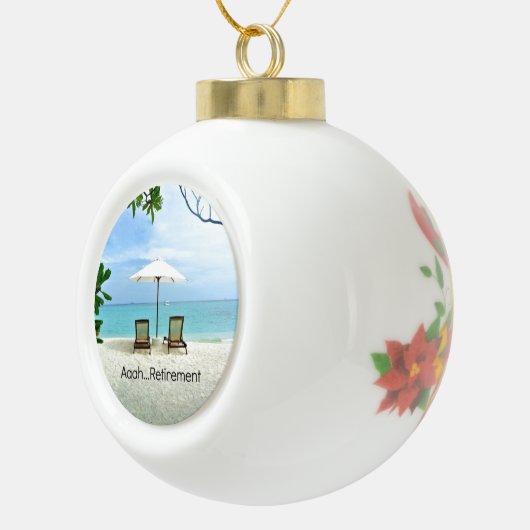 Boule En Céramique Aaah...Retraite, (Droite)