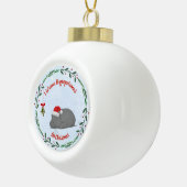 Boule En Céramique Adjustable "Wanna Hippopotamus For Christmas" (Droite)