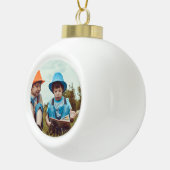 Boule En Céramique AJOUTER VOTRE TEXTE PHOTO NOËL Ceram (Droite)