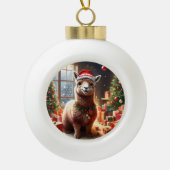 Boule En Céramique "Alpaca les présents : un conte de Noël" (Devant)