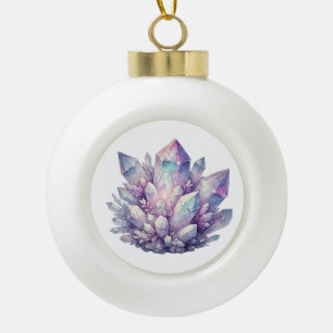 Boule En Céramique Amas de quartz pastel