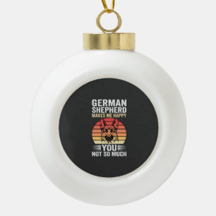 Boule En Céramique Amoureux du Berger Allemand Drôle Rétro