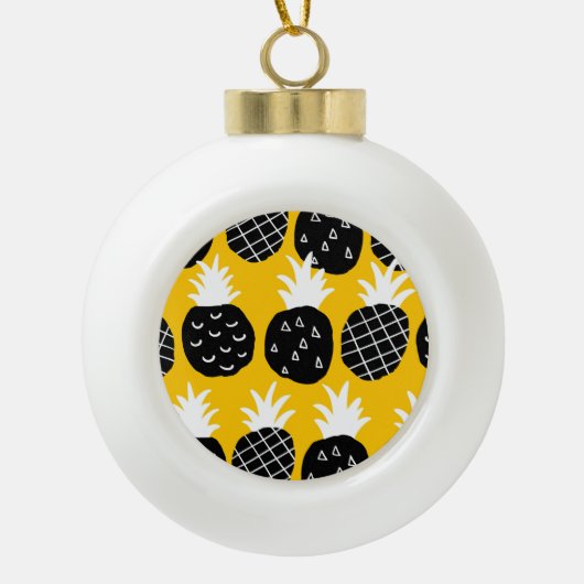 Boule En Céramique Ananas noir (Devant)