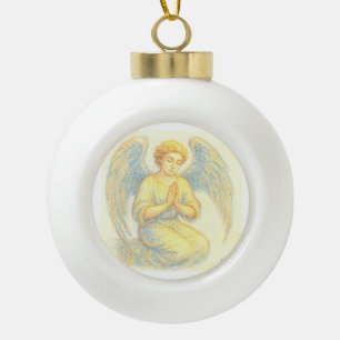 Boule En Céramique Angel dans la prière
