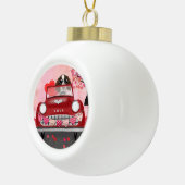 Boule En Céramique Anglais Springer Spaniel Car Hearts Valentine's (Droite)