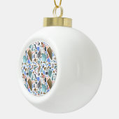 Boule En Céramique Aquarelle Abstraite : arrière - plan blanc dessiné (Droite)