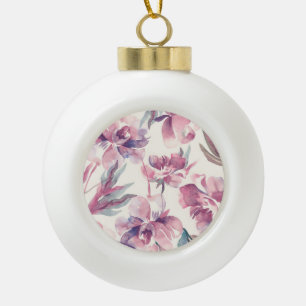 Boule En Céramique Aquarelle de pivoines : arrière - plan floral tran