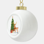 Boule En Céramique Aquarelle Reindeer Baby (Droite)