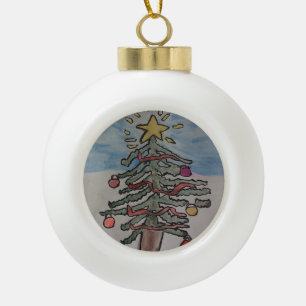 Boule En Céramique Arbre de Noël
