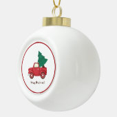 Boule En Céramique Arbre de Noël avec décoration d'arbre en céramique (Droite)