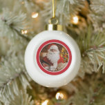 Boule En Céramique Arbre de Noël Vintage<br><div class="desc">Vintage Santa Claus Xmas Tree Ceramic Ball Christmas Ornement idéal pour accrocher sur votre sapin de Noël ou donner à un ami de votre ou de votre famille.
Personnalisez-le.</div>