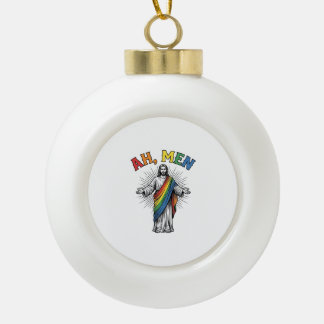 Boule En Céramique Arc-en-ciel religieux vintage Ah Men