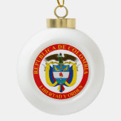 Boule En Céramique Armoiries de la Colombie (Devant)