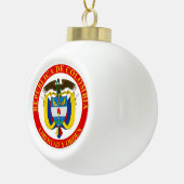 Boule En Céramique Armoiries de la Colombie (Droite)