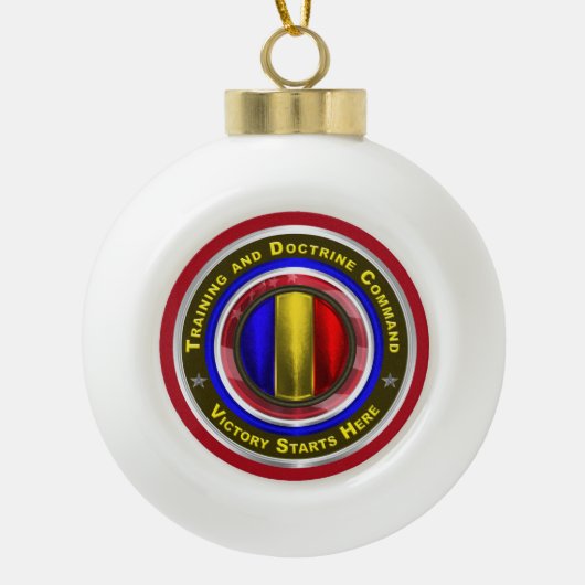 Boule En Céramique Army Training and Doctrine Command Keepsake (Devant)