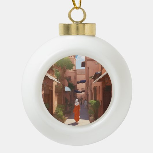 Boule En Céramique art de la peinture marrakech ai (Devant)