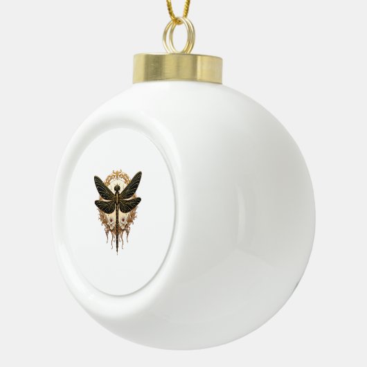 Boule En Céramique Art Nouveau Dragonfly Elegant Steampunk (Droite)