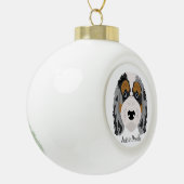 Boule En Céramique Australian Shepherd Poodmix Christmas Ornament (Gauche)