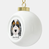 Boule En Céramique Australian Shepherd Poodmix Christmas Ornament (Droite)