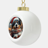 Boule En Céramique Australie Berger Dog Roller Dessous de verre Noël (Droite)