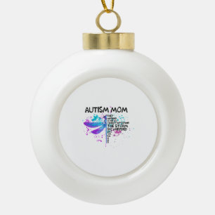 Boule En Céramique Autisme Maman Je Suis La Chemise De Tempête, Chemi