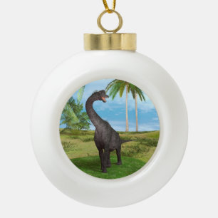Boule En Céramique Aventure de dinosaure à long cou dans la jungle