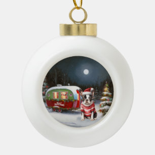 Boule En Céramique Aventure de Noël de la caravane du Terrier de Bost
