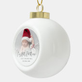 Boule En Céramique Baby First Christmas Keepsaké superposition photo (Droite)