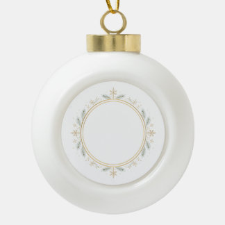 Boule En Céramique Bague en or Our First Christmas 2026 Photo personn
