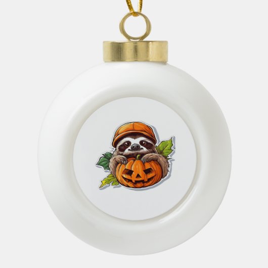 Boule En Céramique Baguette classique Halloween Halloween Sticker (Devant)
