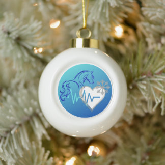 Boule En Céramique Ball Ornament Winter Logo