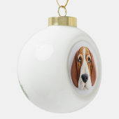 Boule En Céramique Basset Hound Dog 3D inspiré (Gauche)