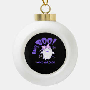Boule En Céramique Bébé Boo ! Design Halloween Sweet Et Toddler