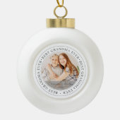 Boule En Céramique Best Grandma Ever Modern Classic (Devant)