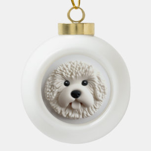 Boule En Céramique Bichon Frise Dog 3D inspiré